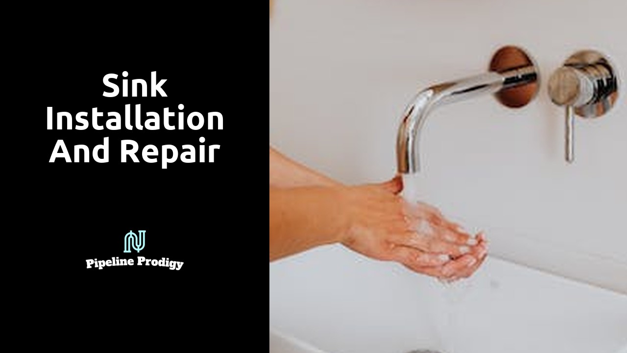 Sink installation and repair